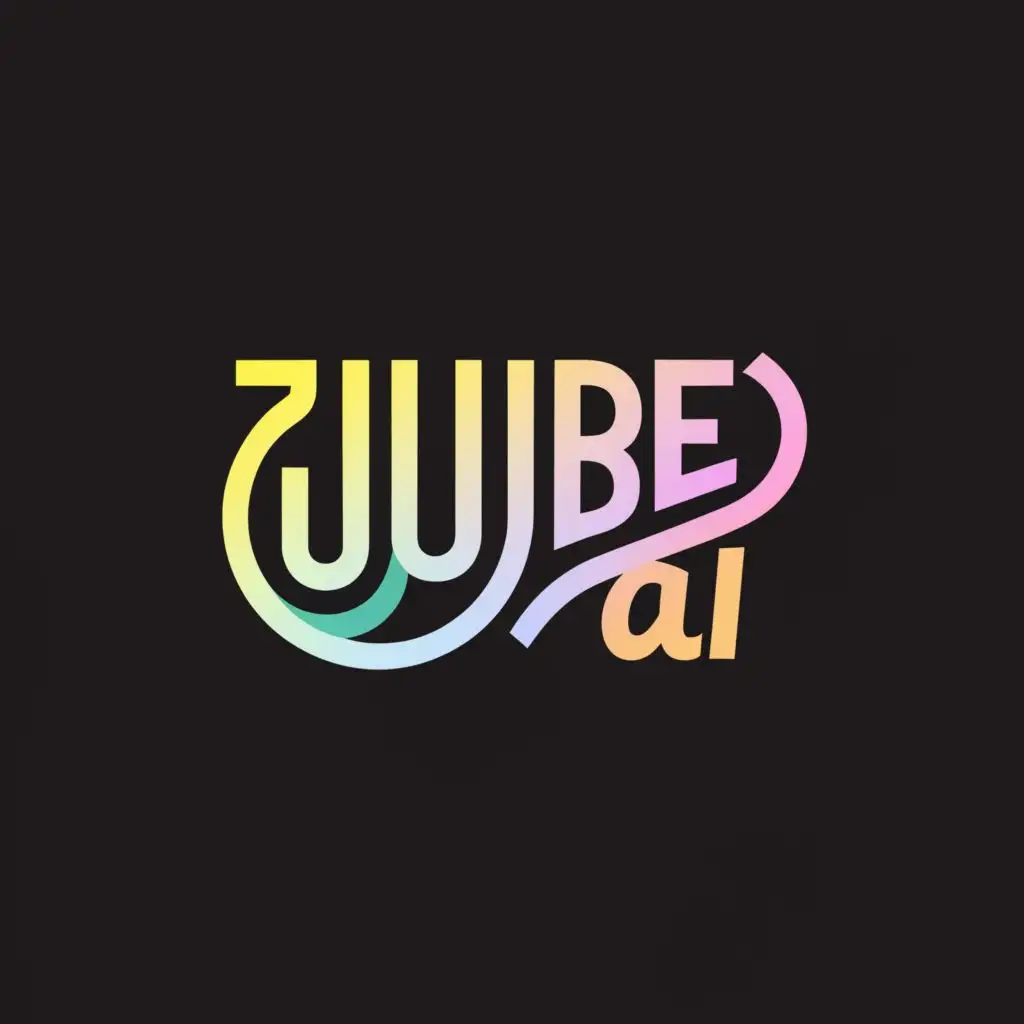 a logo design,with the text "jujube", main symbol:brand name jujuba and ai,Moderate,be used in Technology industry,clear background