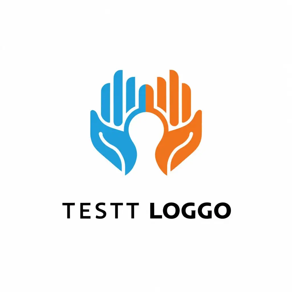 a logo design,with the text "Test Logo", main symbol:hands,Moderate,be used in Beauty Spa industry,clear background