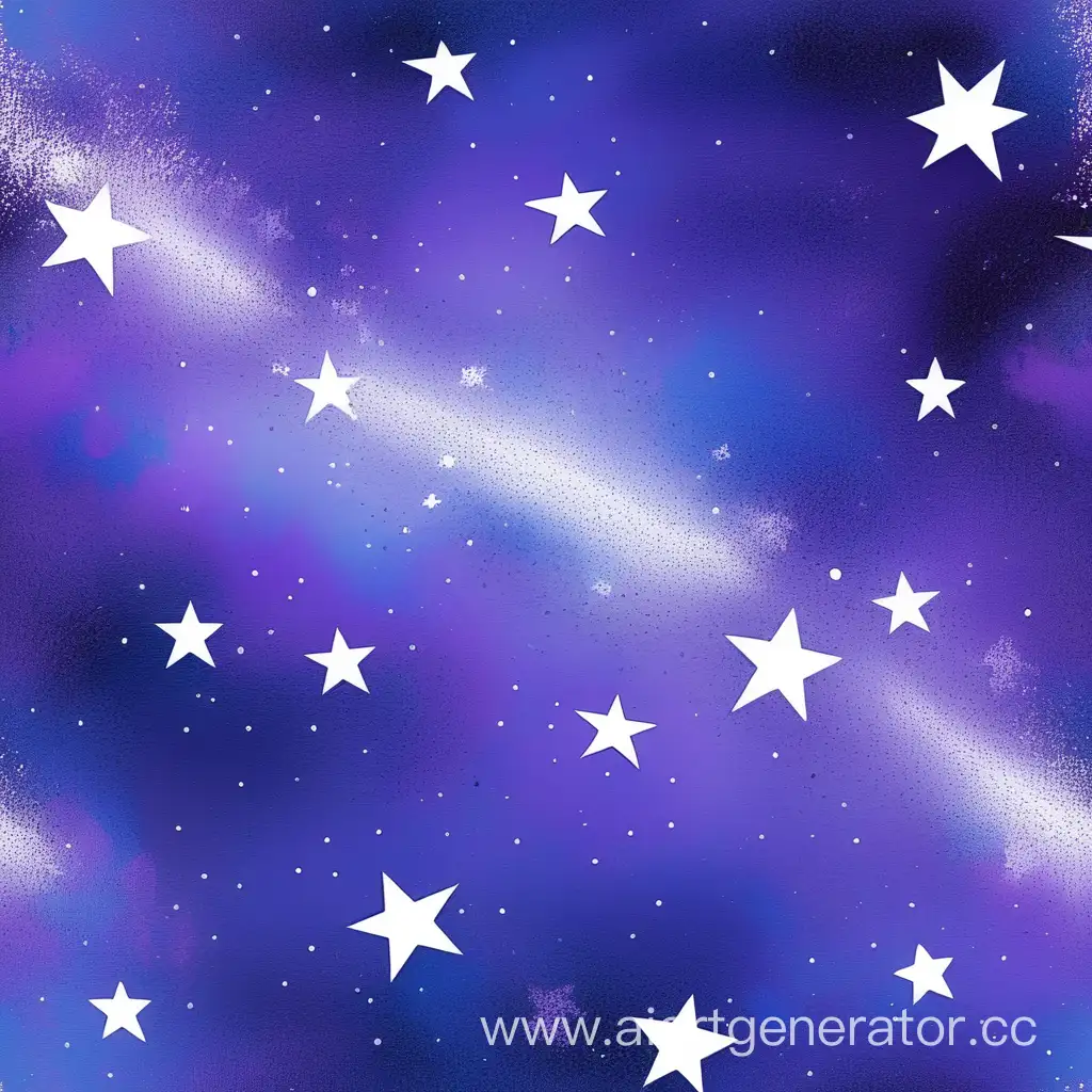 galaxy blue-puple with little white stars