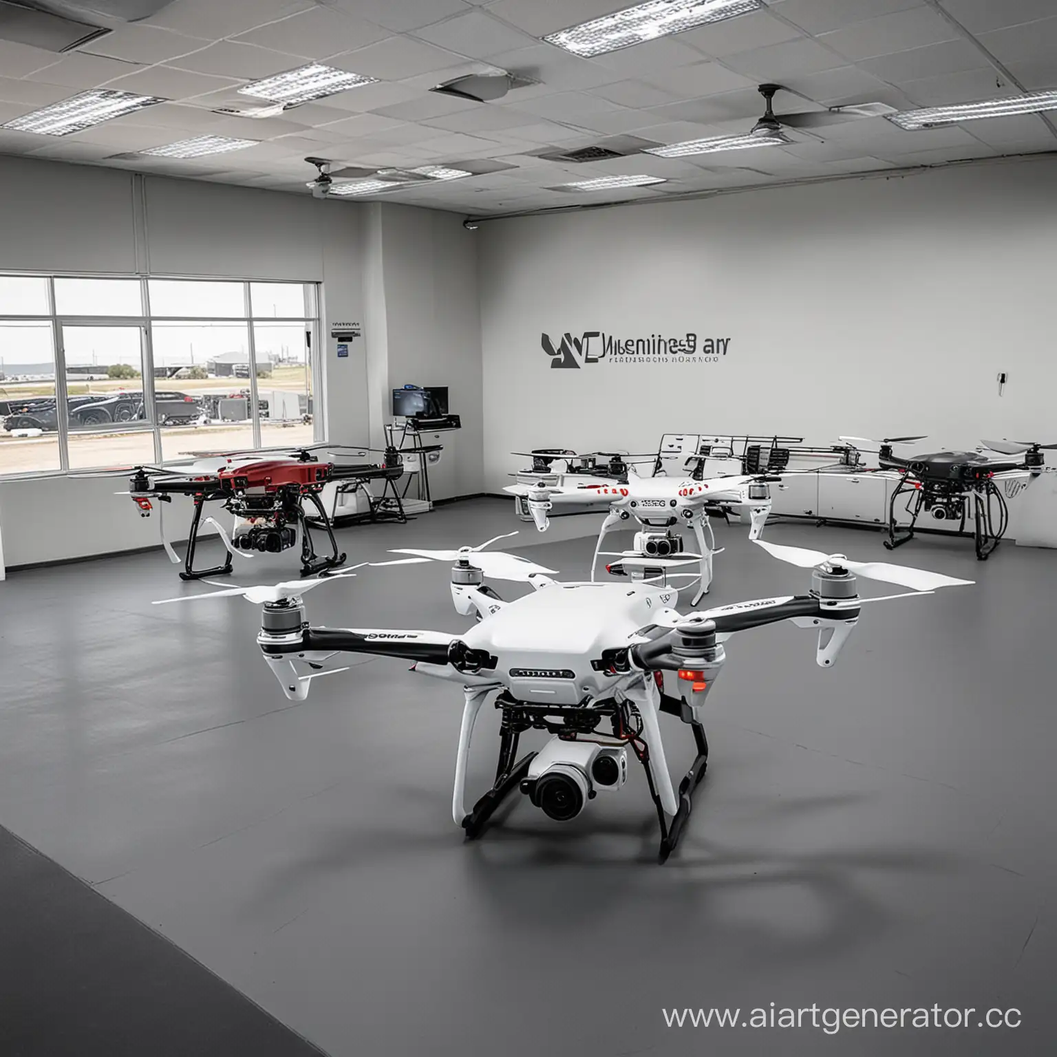 Drone-Diagnostics-Service-Center-Technicians-at-Work