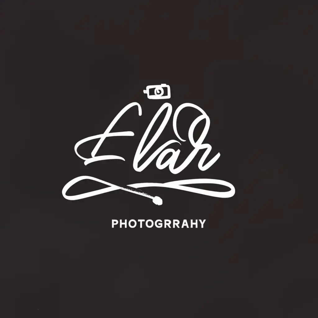 a logo design,with the text "elar creation photography", main symbol:simple and look elegance,Minimalistic,be used in Entertainment industry,clear background