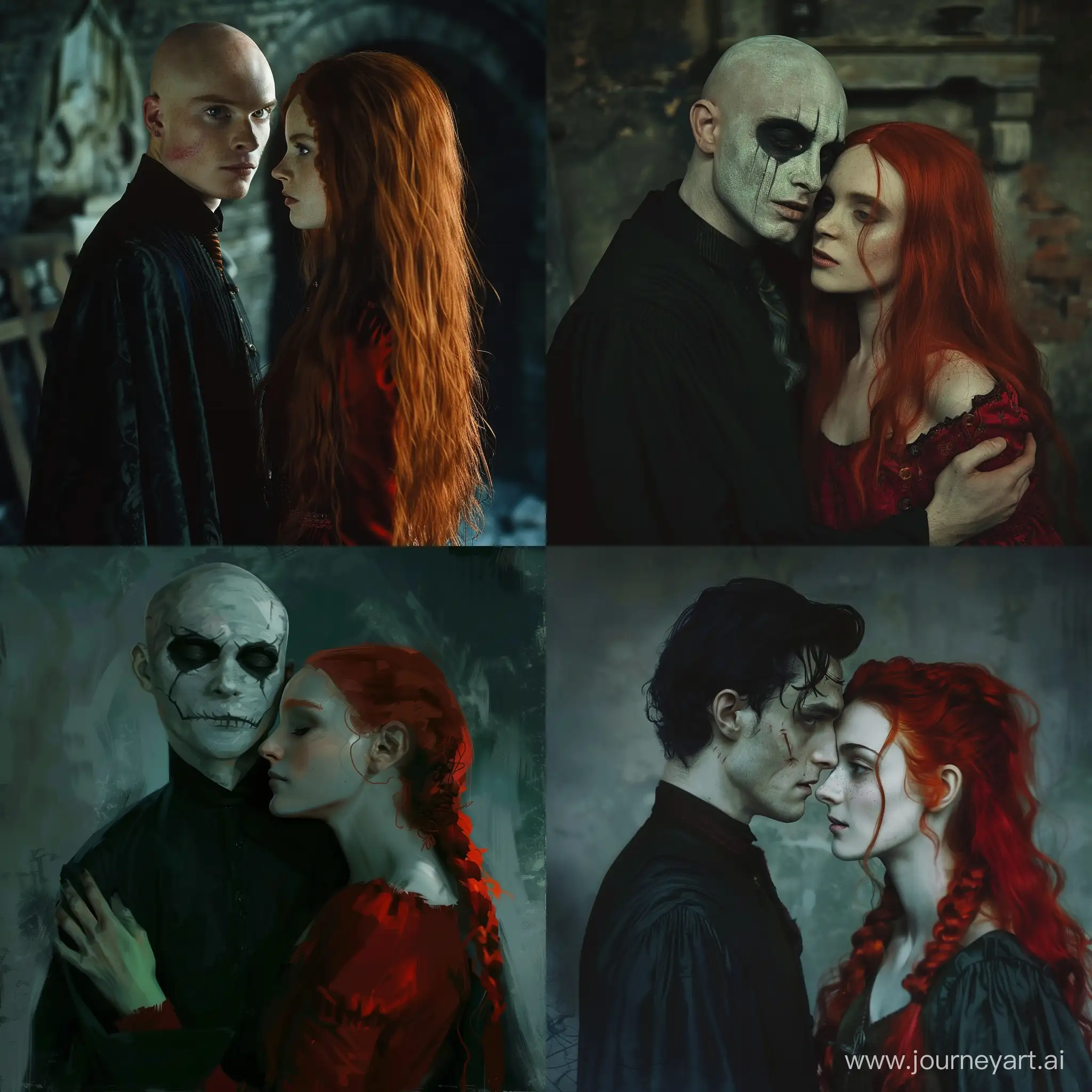 Young-Voldemort-and-RedHaired-Ginny-Encounter