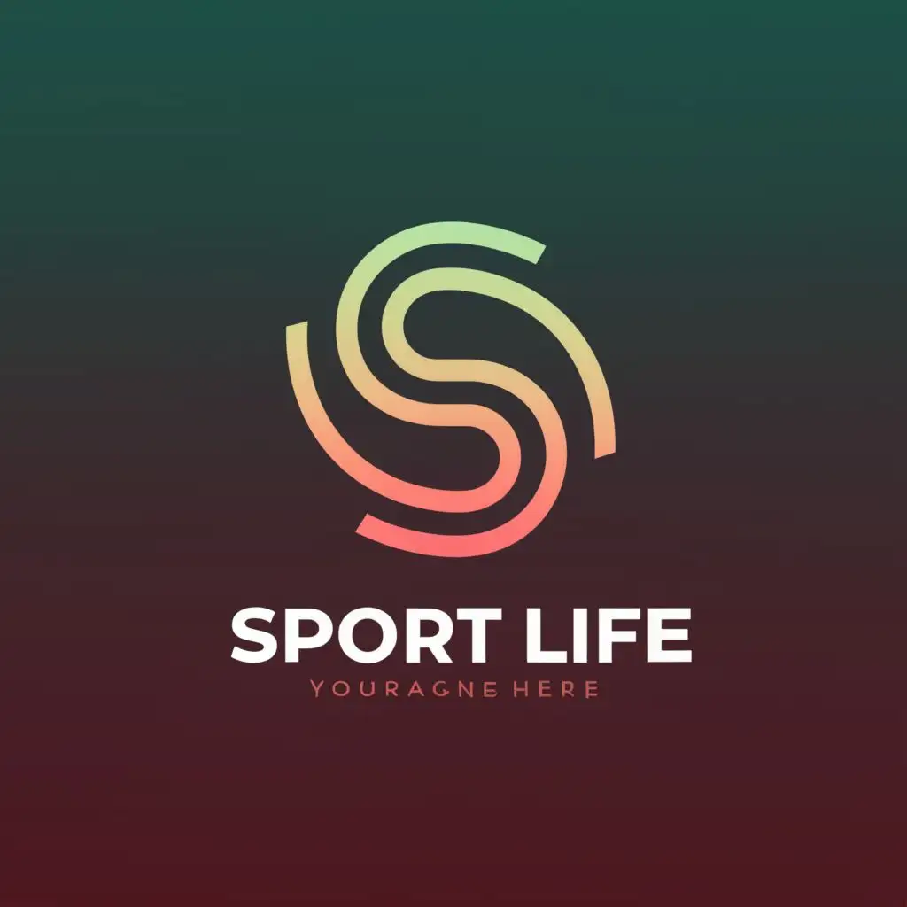 a logo design,with the text "elegant, sporty logo for the store :sport life
high quality vector
style minimalism
on a white background", main symbol:sport  ,Minimalistic,clear background