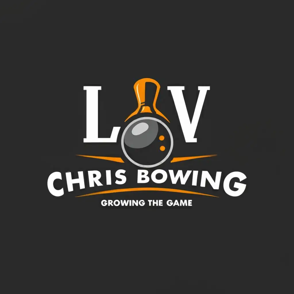 LOGO-Design-For-LV-Chris-Bowling-Growing-the-Game-with-a-Bowling-Ball-Theme