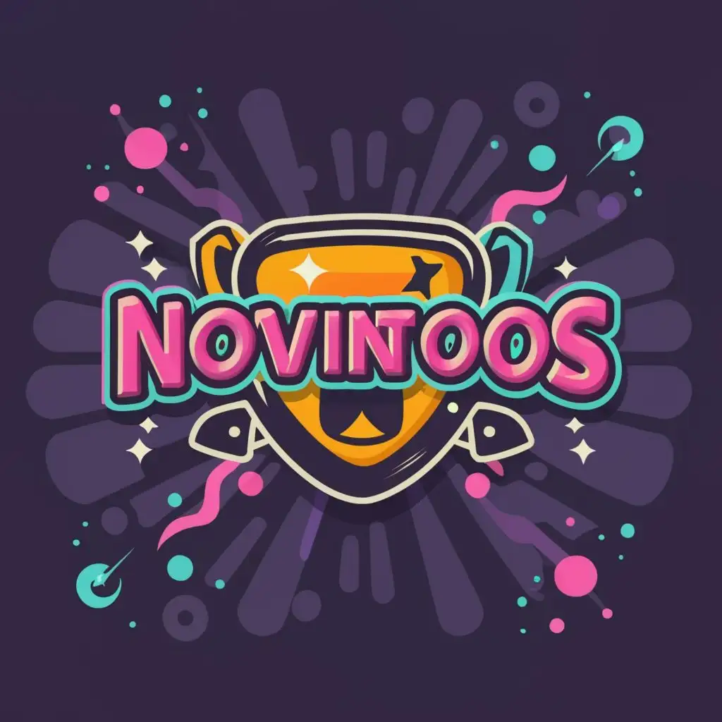 logo, game - funy, with the text "Novintoos", typography, be used in Technology industry