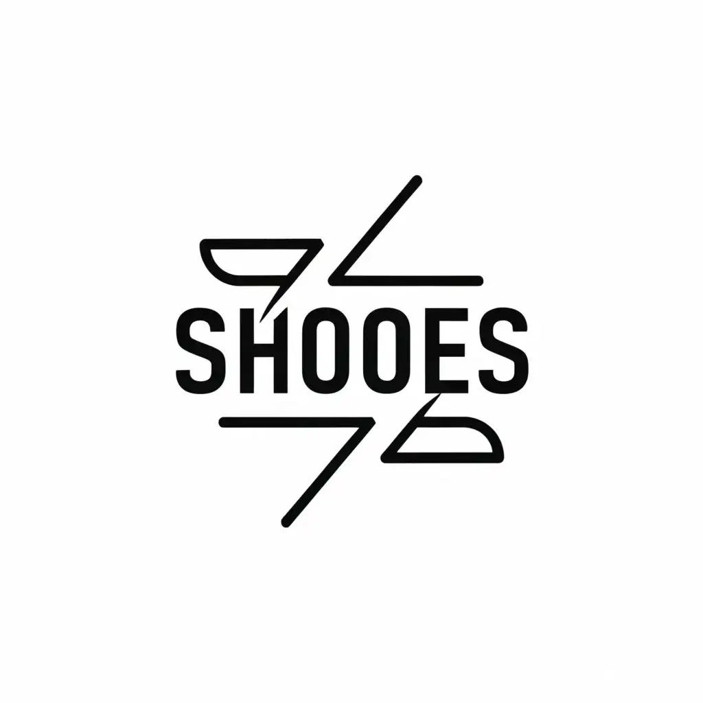 a logo design,with the text "Shoes", main symbol:Shoes that got zap by a lighting,Moderate,be used in Retail industry,clear background