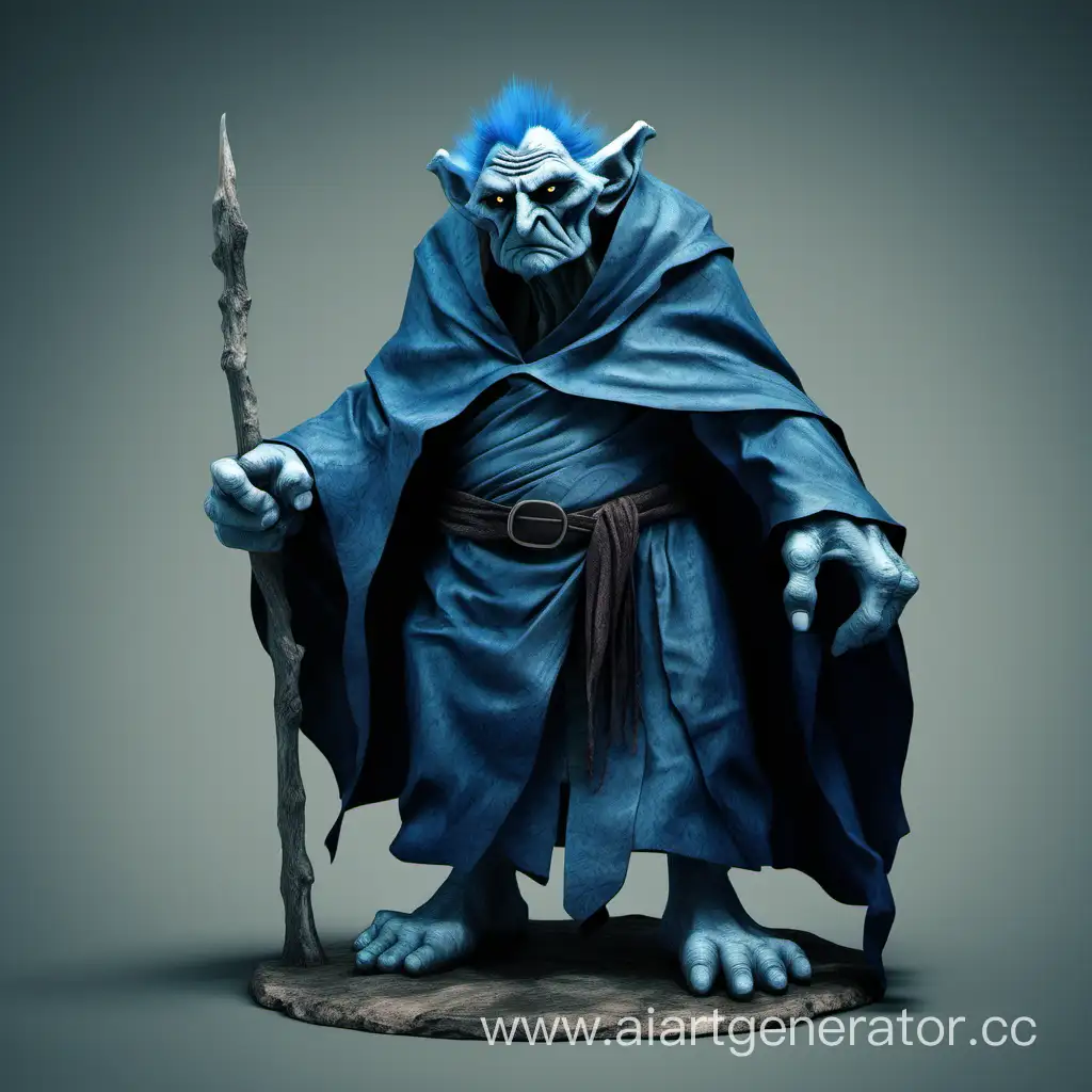 Angry-Old-Troll-with-Blue-Skin-Wearing-a-Cloak