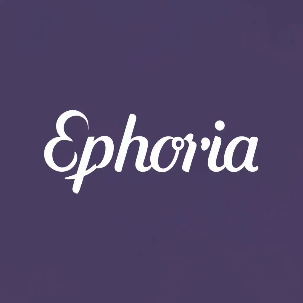 logo, beauty, with the text "Ephoria", typography