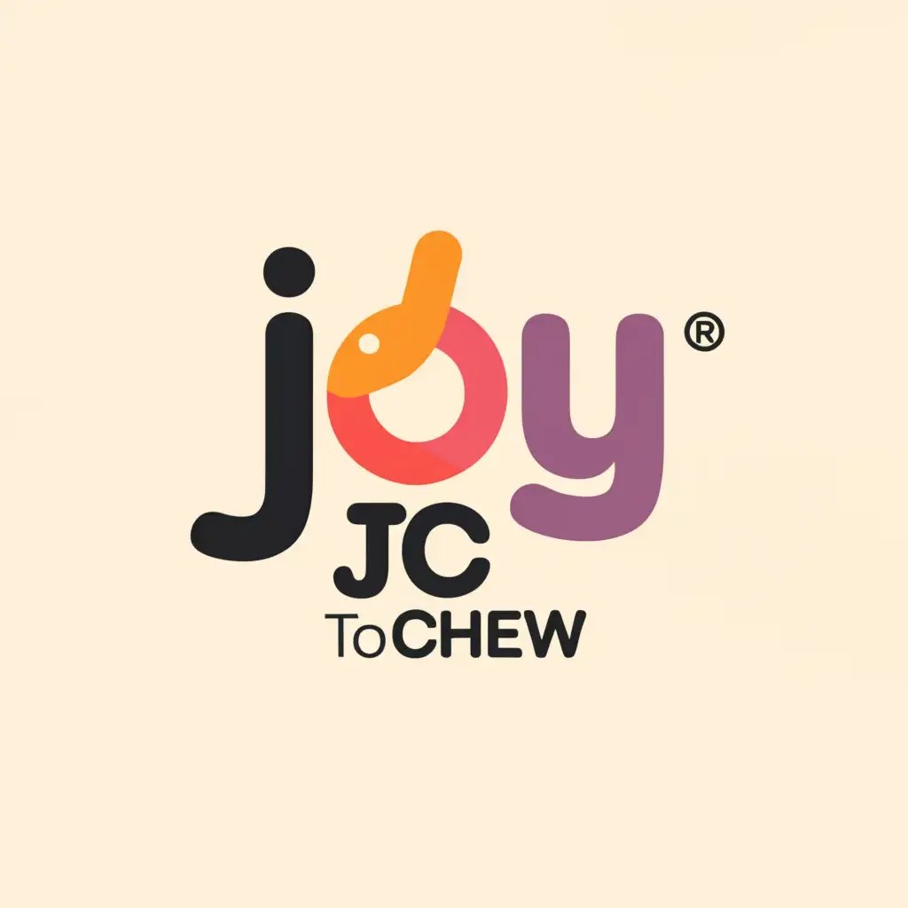 a logo design,with the text "joy to chew", main symbol:chewing gum,Moderate,clear background