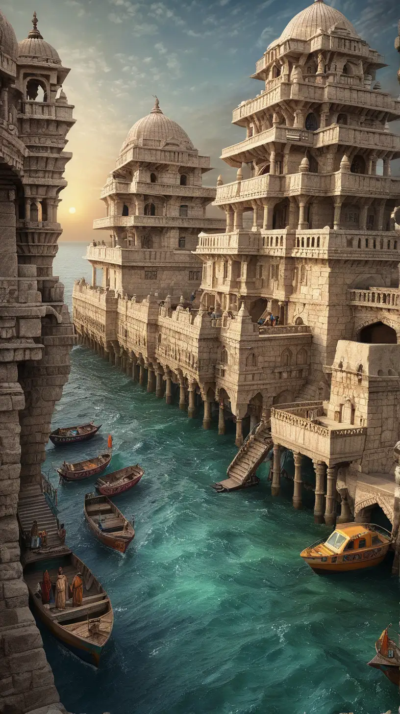 Breathtaking Aerial View of the Magnificent City of Dwarka