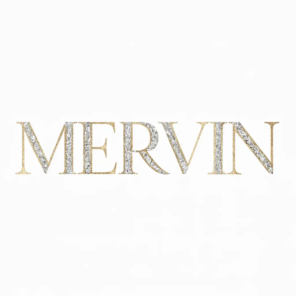 Luxury Goods Logo Mervin Displaying Elegance and Sophistication