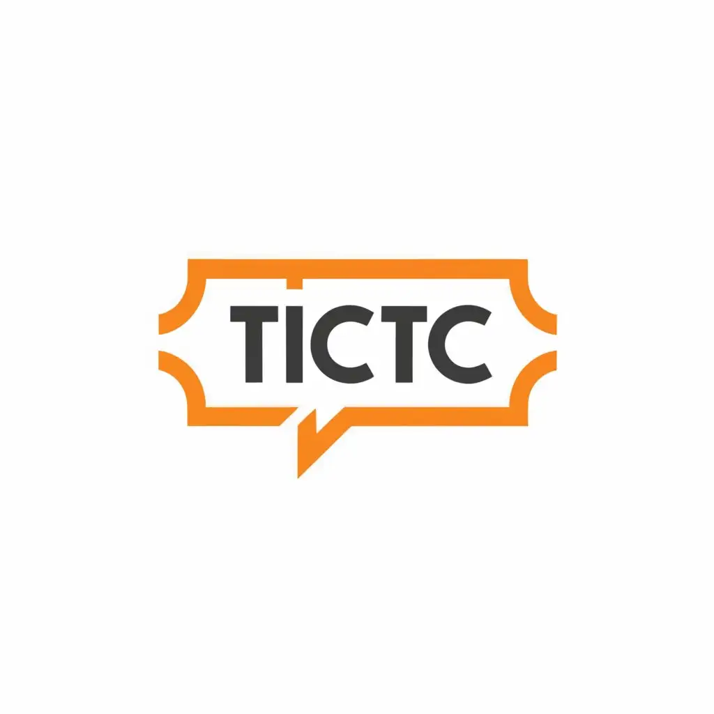 a logo design,with the text "tictic", main symbol:book a ticket,Moderate,be used in Entertainment industry,clear background