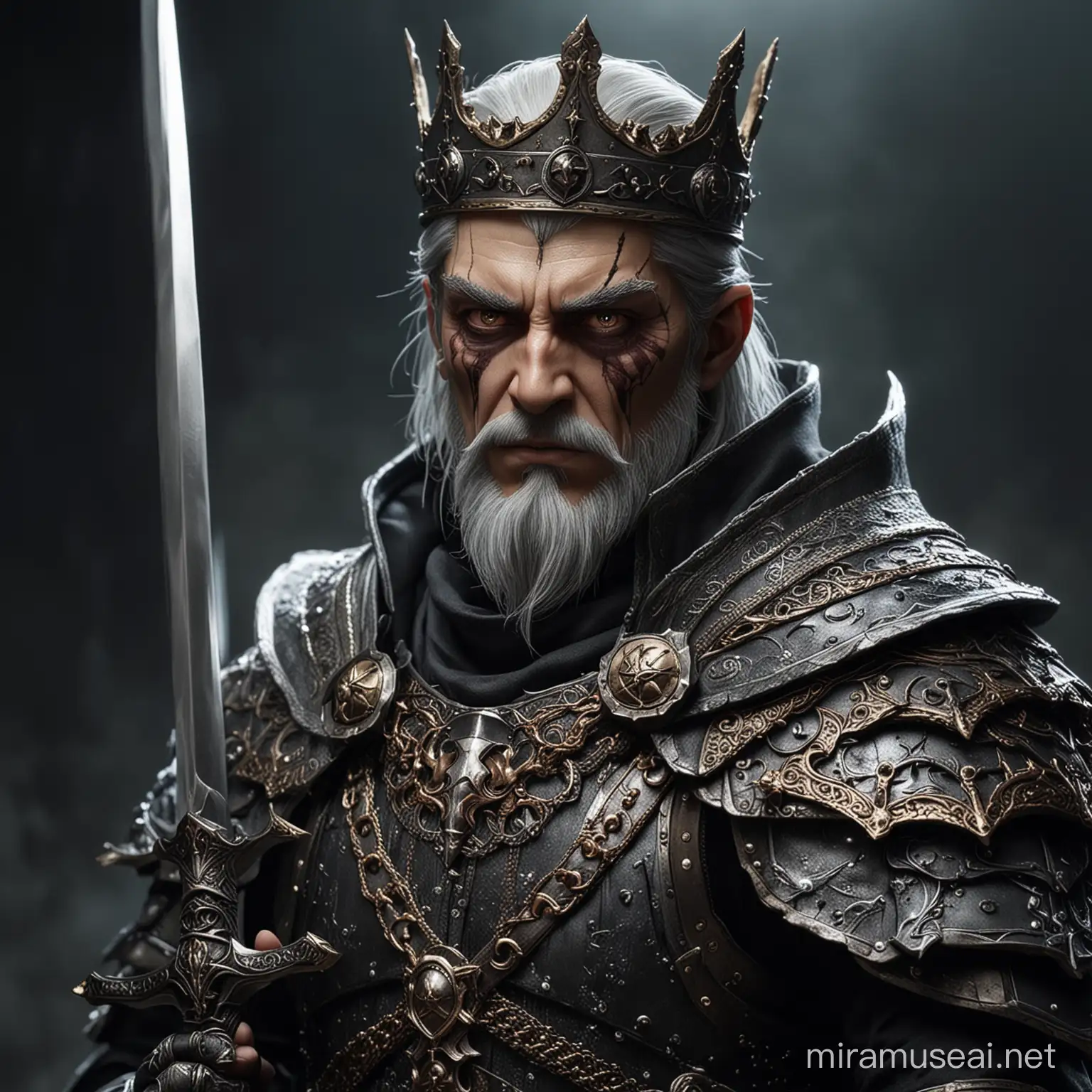 The wizard king of wizards, kill, is a powerful man with his demonic dolls. He is the strongest wizard in the world.
"Image of a knight without a beard,
Slightly resembling a manhwa,
Arrogant magic-wielding king."