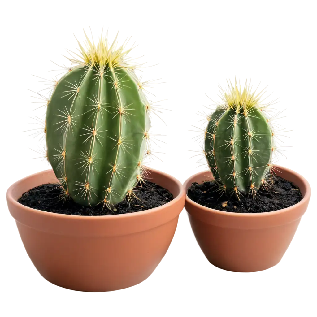 Vibrant-PNG-Illustration-Lush-Cactus-on-Pot-HighQuality-Image-for-Online-Use