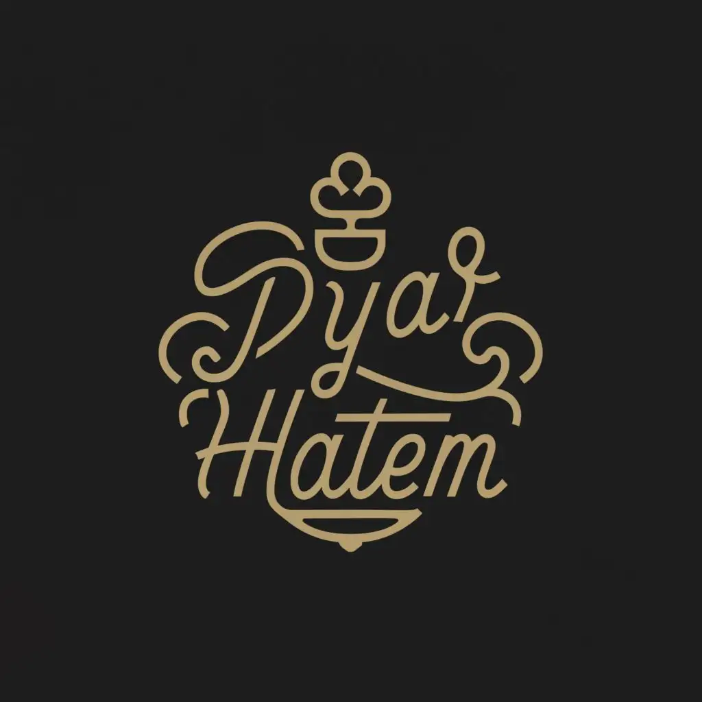a logo design,with the text "DYAR HATTEM", main symbol:LOGO,complex,be used in Restaurant industry,clear background
