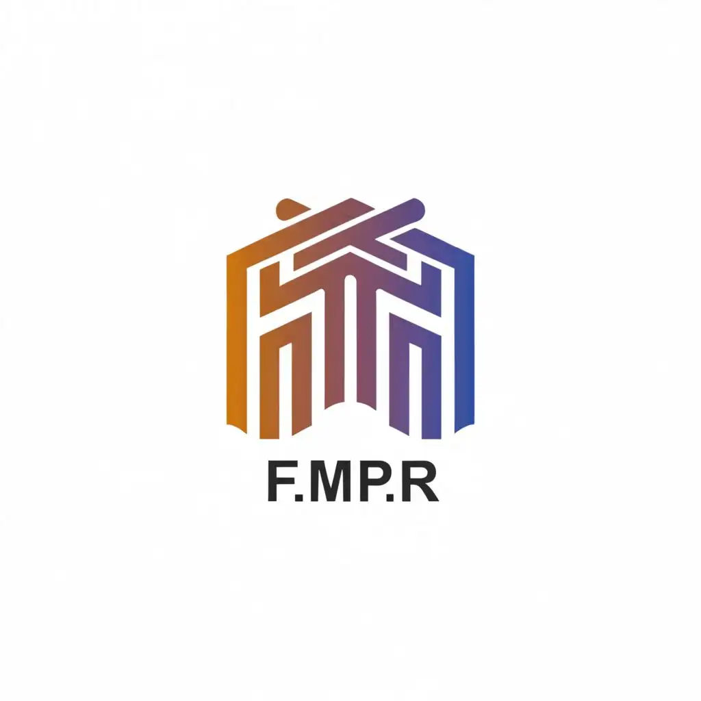 a logo design,with the text "F.M.P.R", main symbol:logo university medecine moderne with symbole of pharmacy with building,Moderate,be used in Real Estate industry,clear background