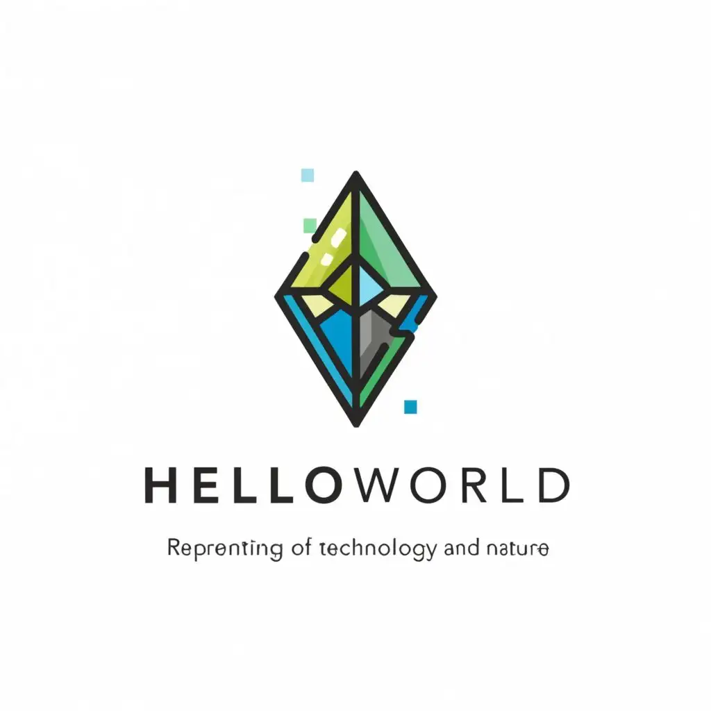a logo design,with the text "HelloWorld", main symbol:crystal and jade,Moderate,be used in Retail industry,clear background