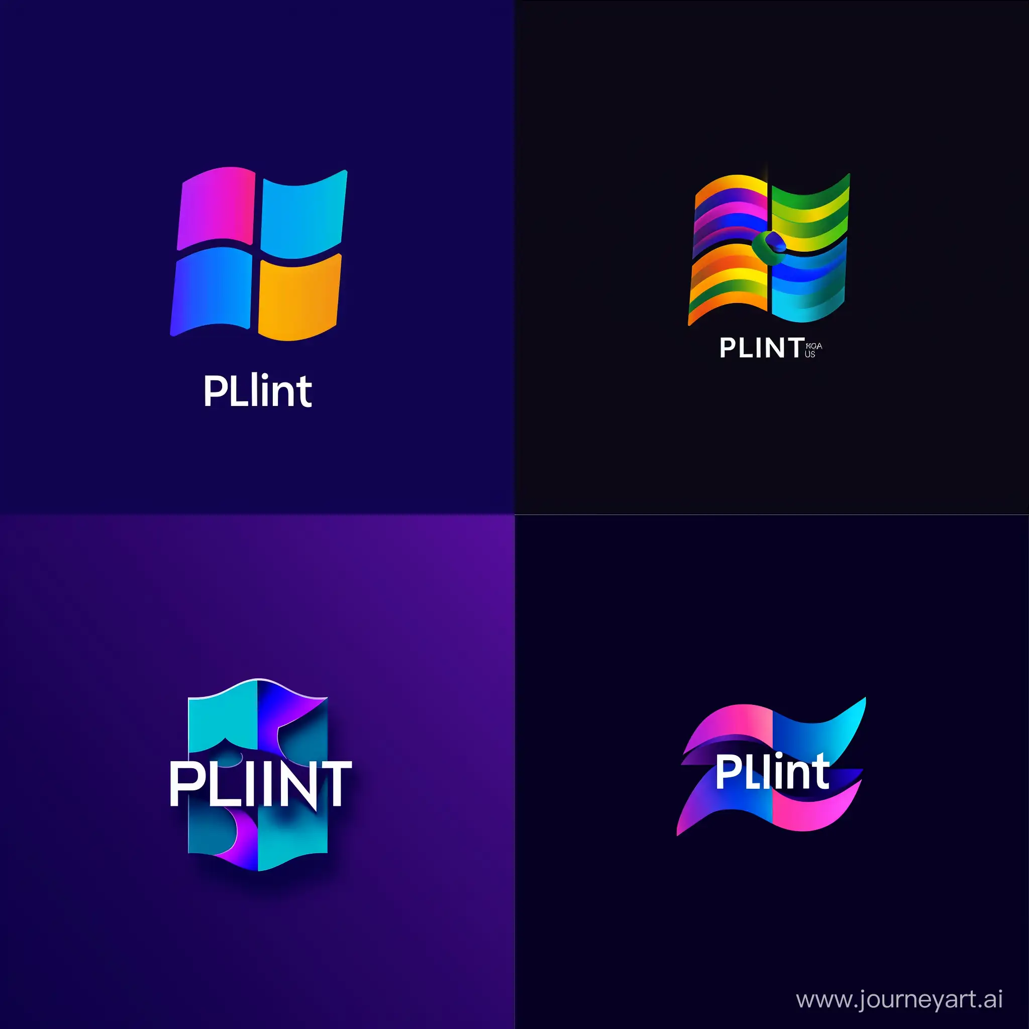 Beautiful logo associated with reliability Plint us VPN in Microsoft's Fluent Design without text in the images, minimalistic style like word icons, logos simplicity
