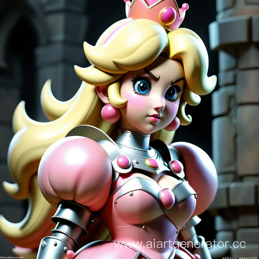 Princess-Peach-in-Knights-Armor-Fantasy-Mario-Character-Art