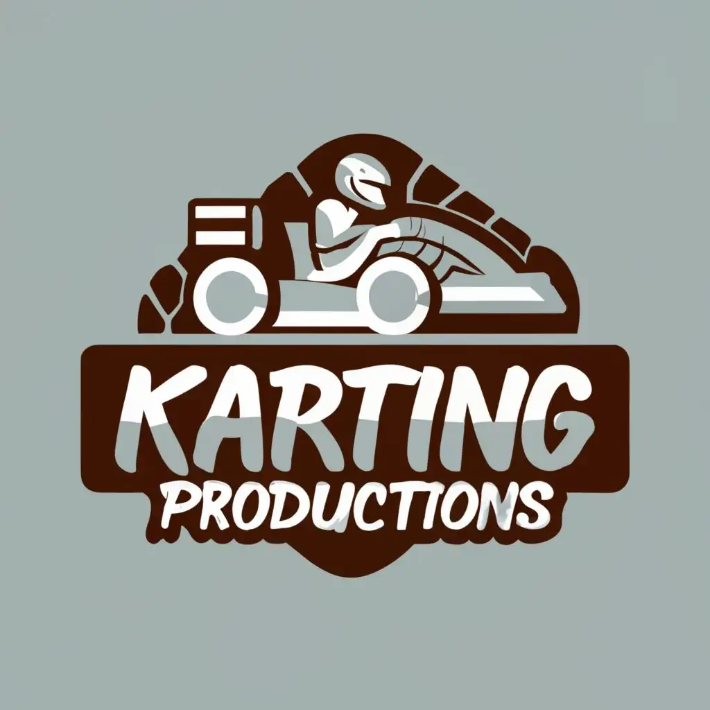 logo, Logo, with the text "Go Karting Productions", typography