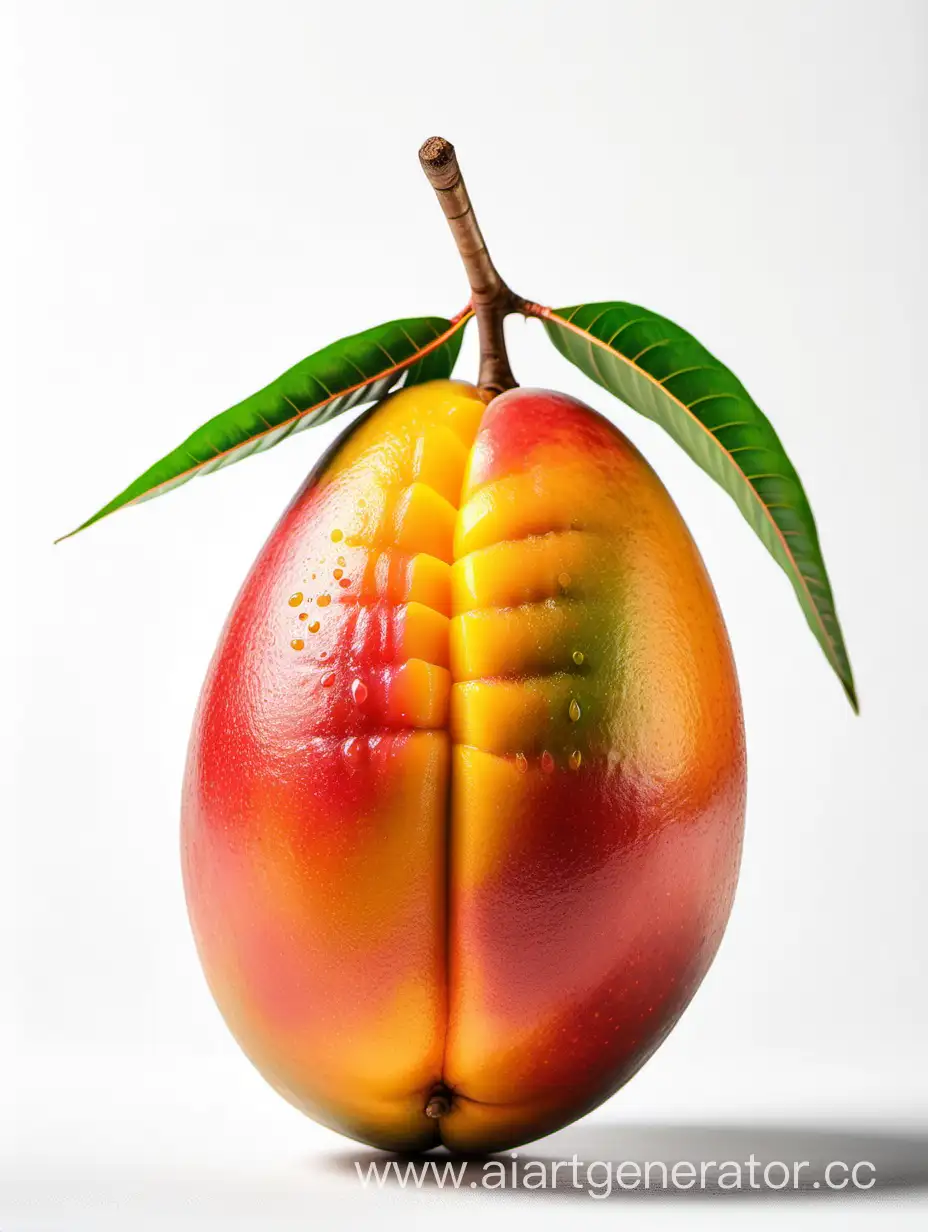 African Mango with white background
