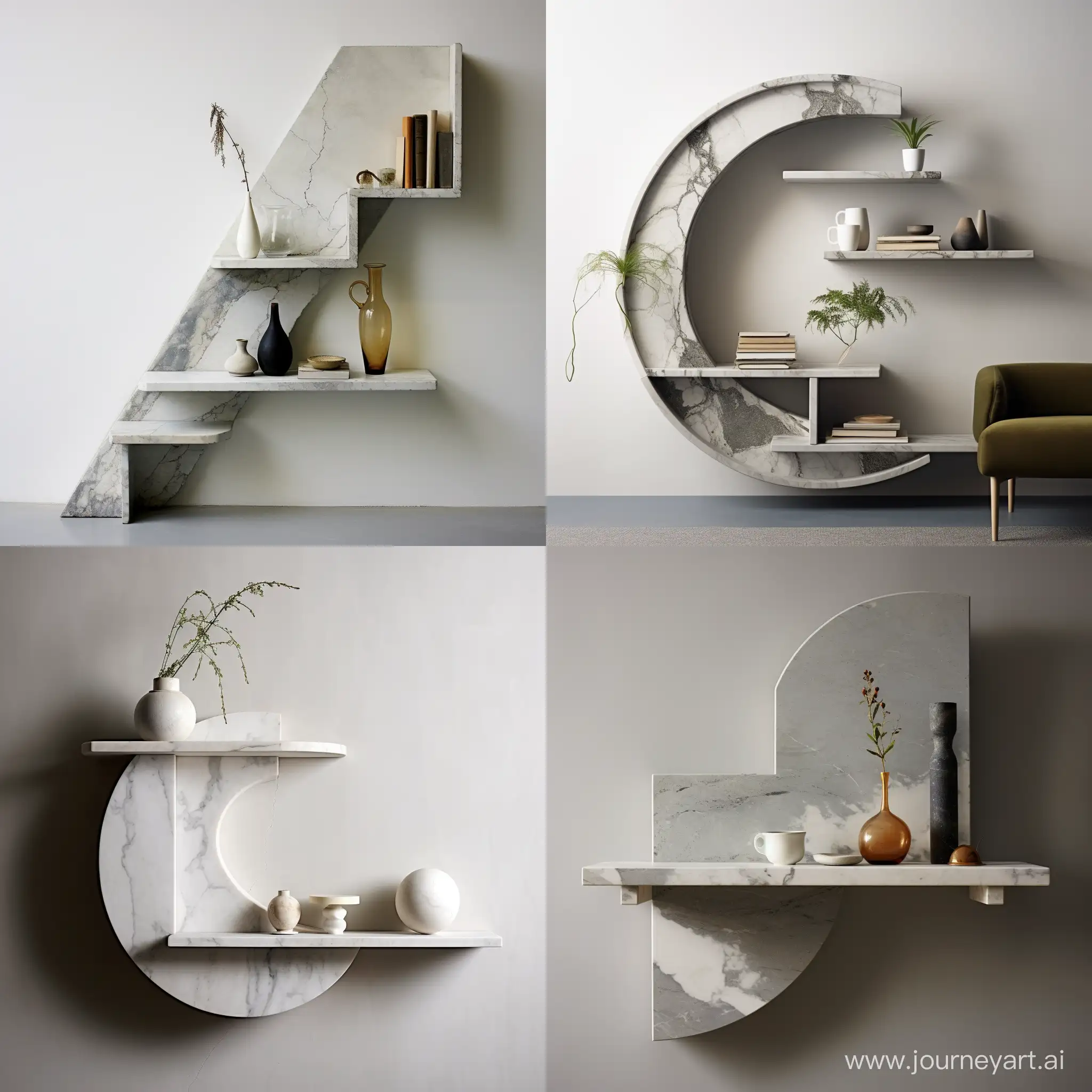 Elegant-Marble-Art-Nouveau-Architecture-Wall-Shelf