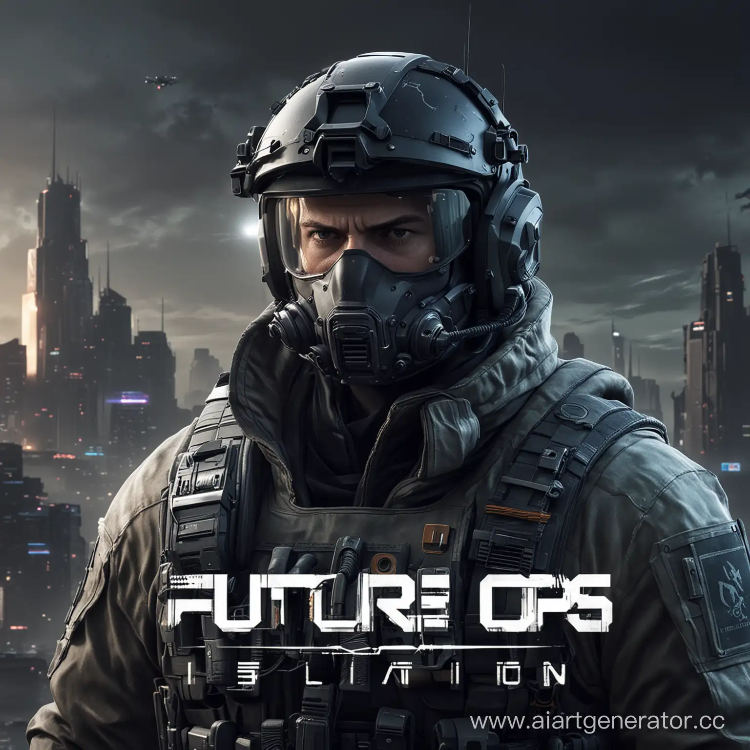 Future ops' isolation, game logo 