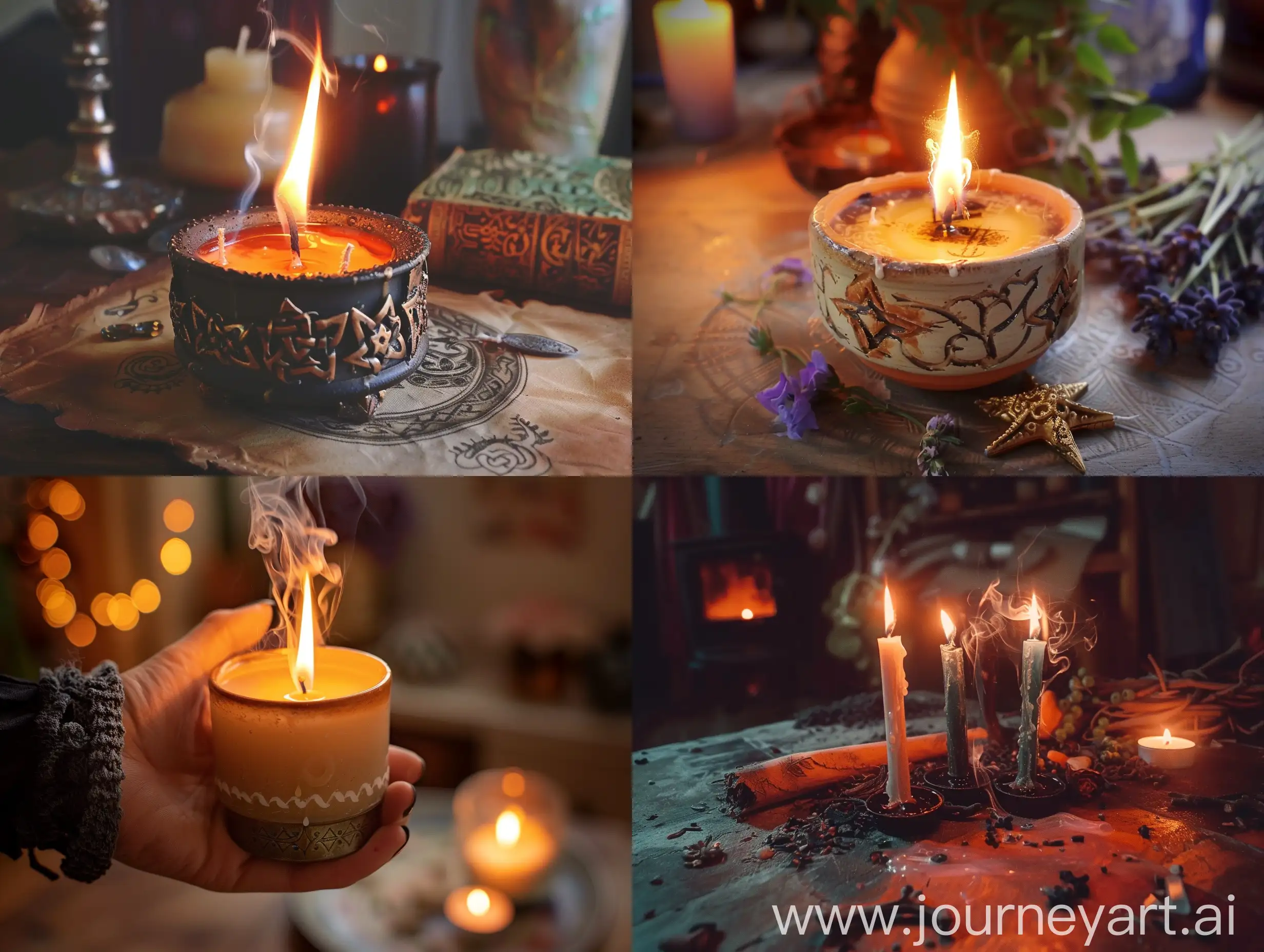 Wiccan-Candle-Burning-Ritual-with-Mystical-Vibes