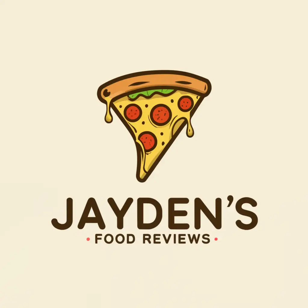 LOGO-Design-for-Jaydens-Food-Reviews-Pizza-Slice-Symbol-on-Clear-Background