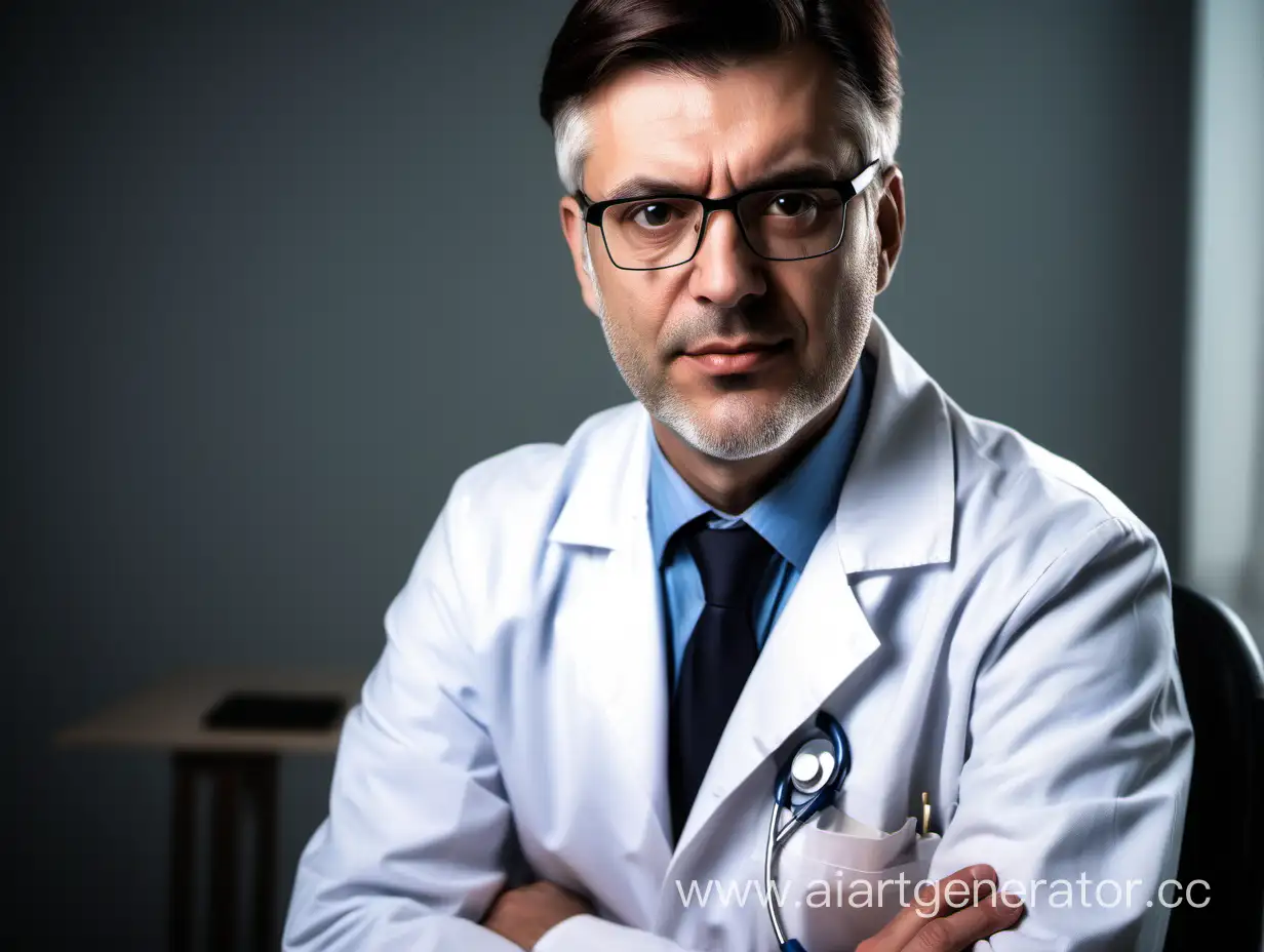 photo of a male psychiatrist for the website of the medical center