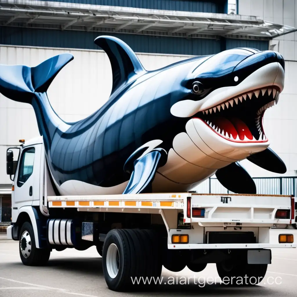грузовой автомобиль в форме морского кита
