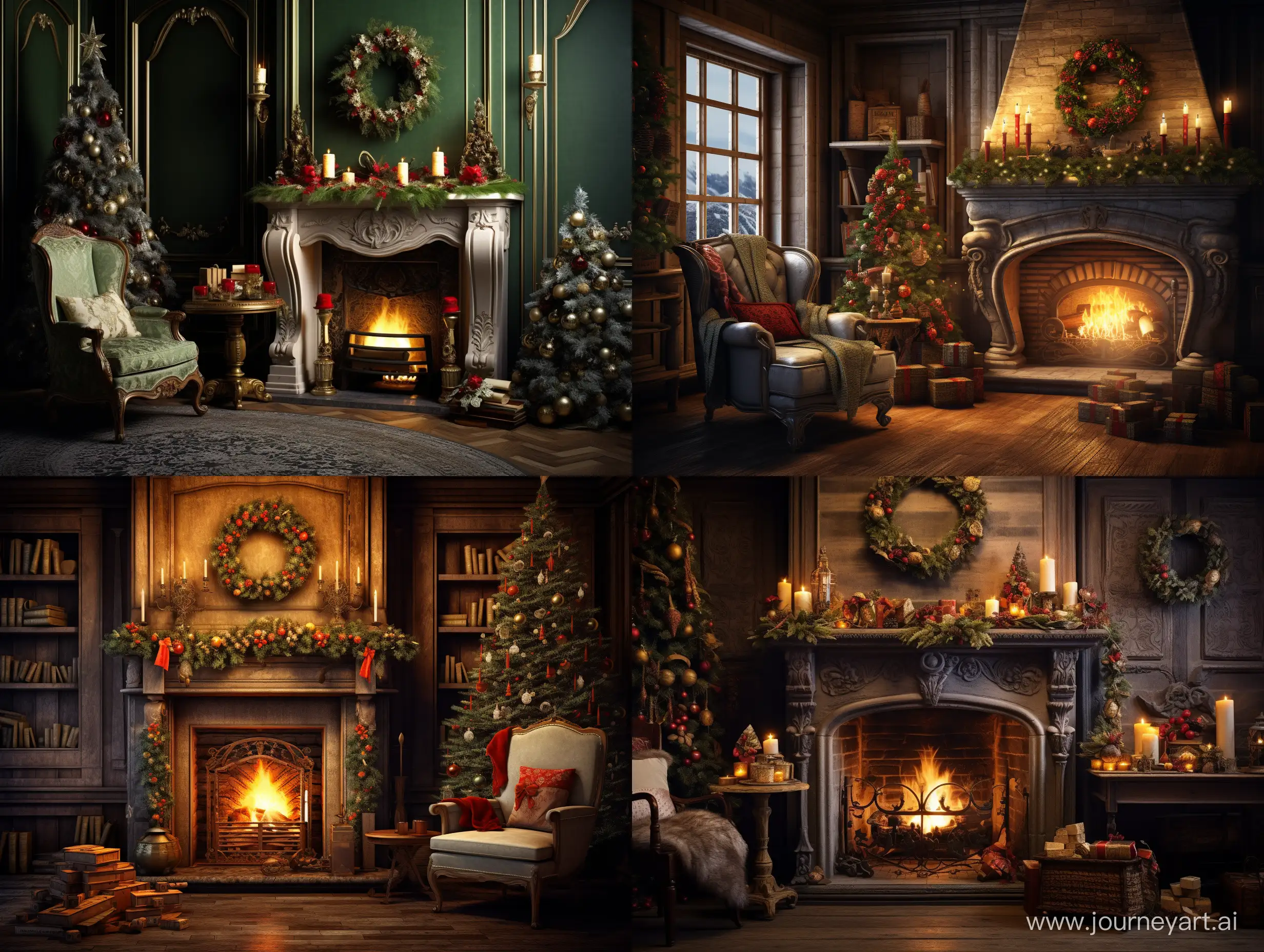 Cozy-Christmas-Fireplace-Decor-in-43-Aspect-Ratio