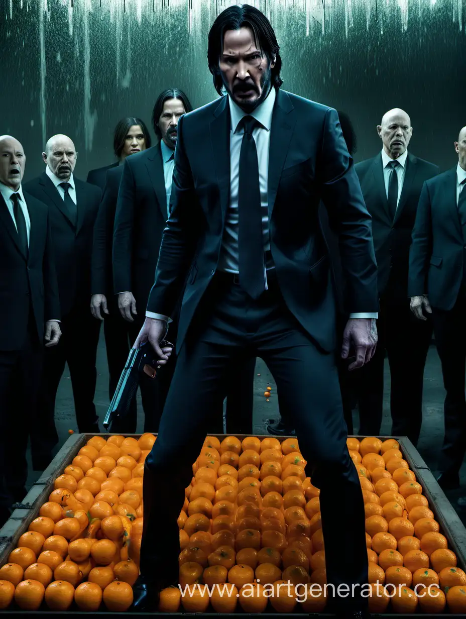 john wick fights against tangerines
