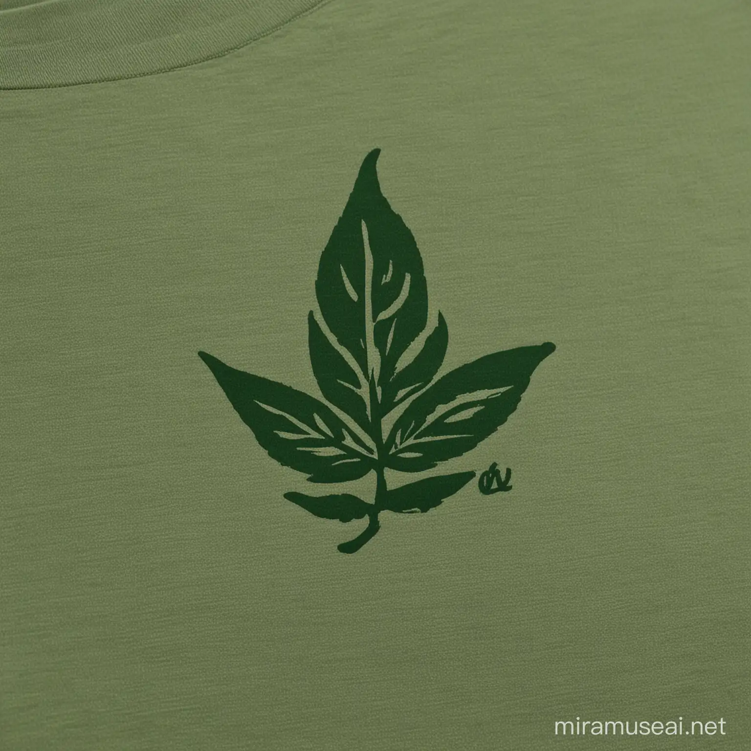 TShirt with Tea Leaf Logo Stylish Apparel for Tea Enthusiasts