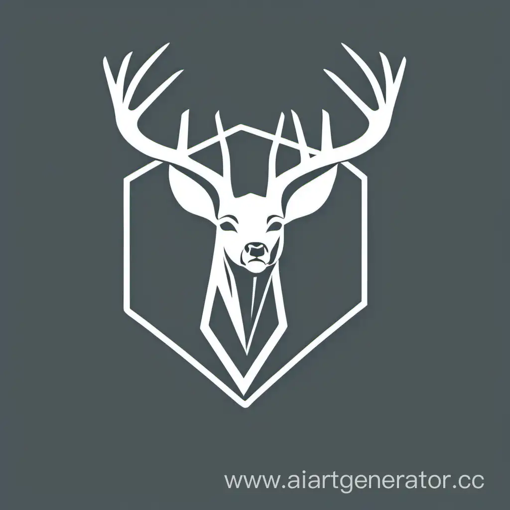 Minimalist-Deer-Logo-for-Firearms-Store