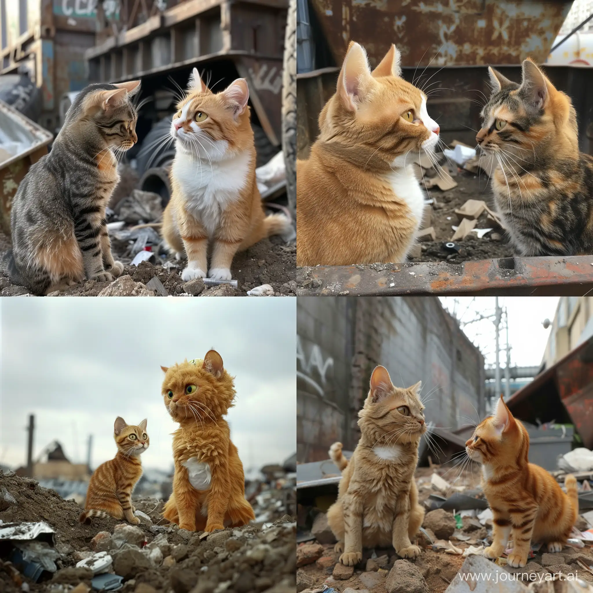 Charming-Encounter-Garfield-the-Plump-Cat-Finds-Love-on-the-Trash-Heap