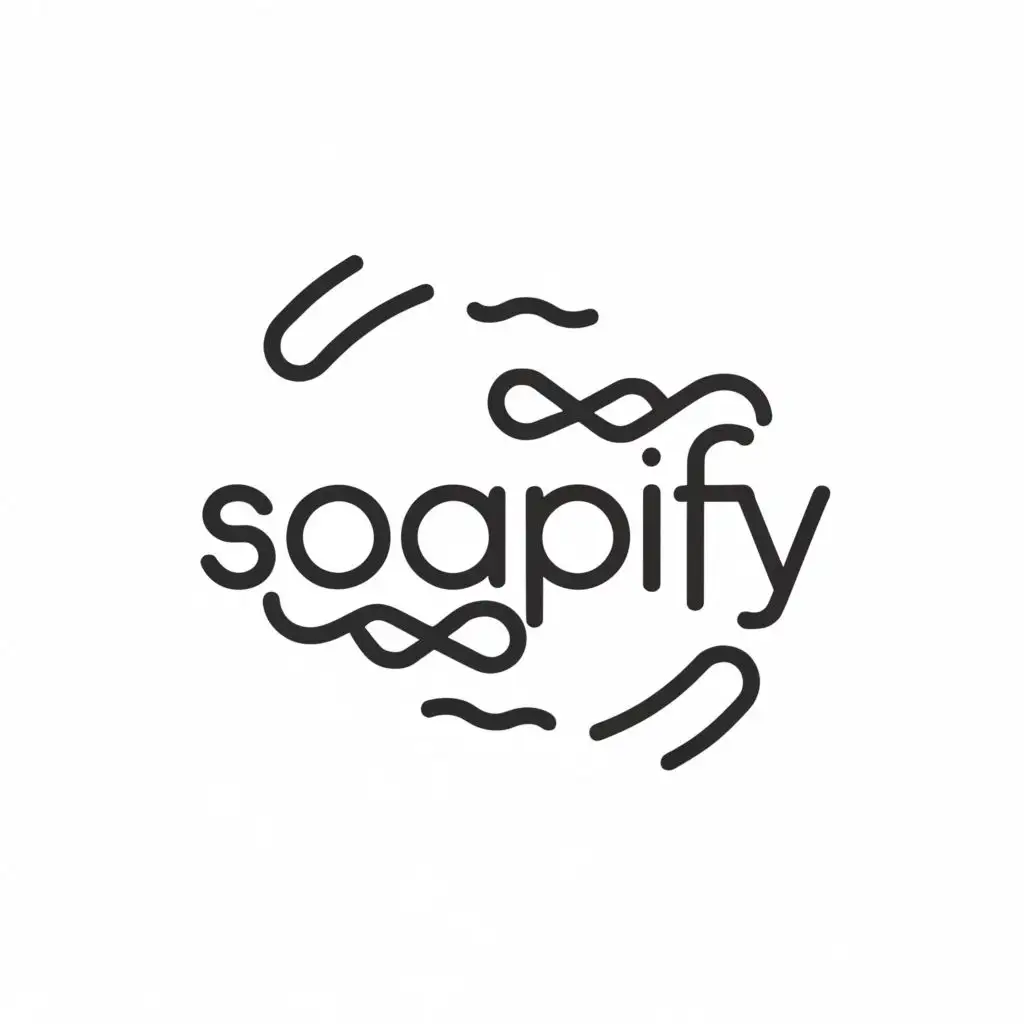 a logo design,with the text "Soapify", main symbol:Soap,Minimalistic,be used in Retail industry,clear background
