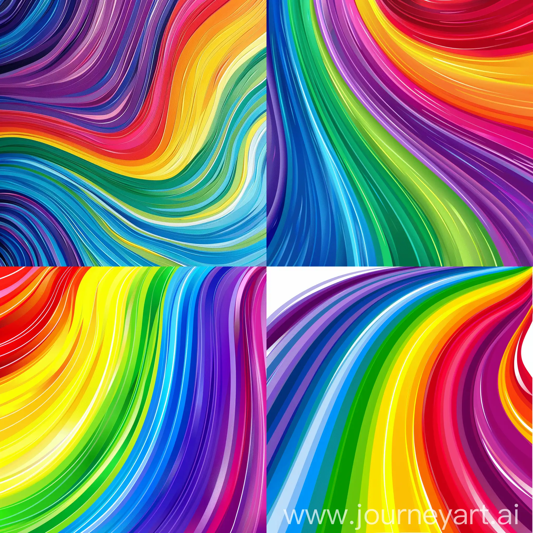 vibrant, stunning, amazing rainbow design