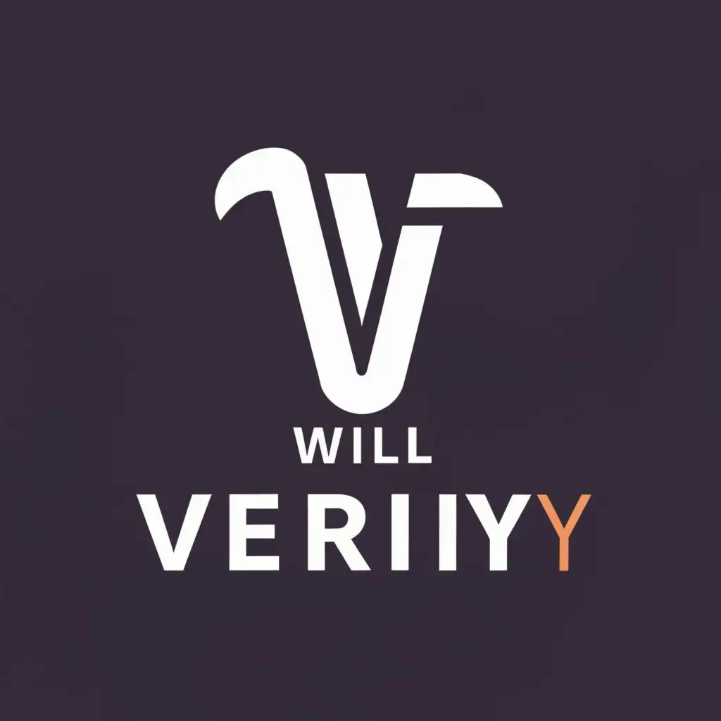 a logo design,with the text "Will Verify", main symbol:W,Moderate,be used in Retail industry,clear background