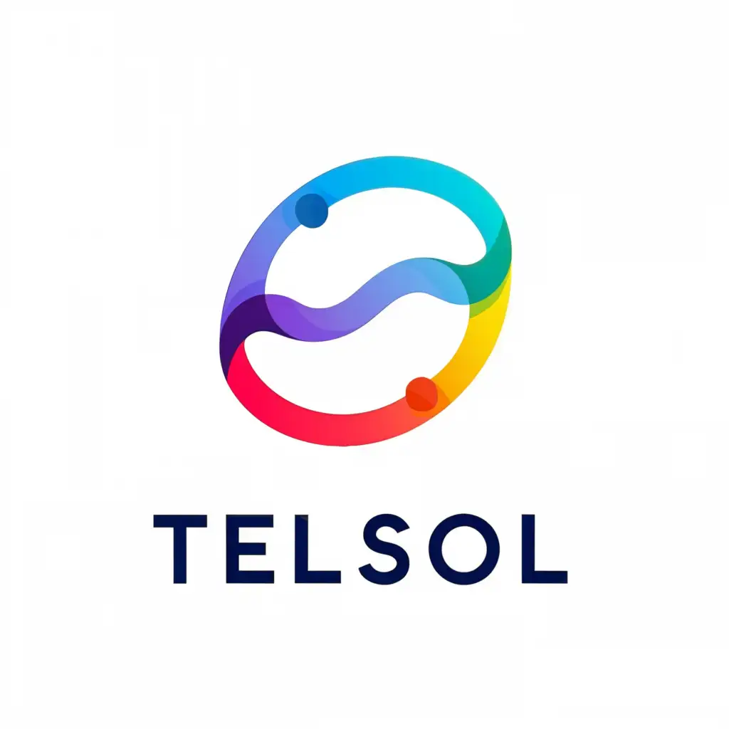 a logo design,with the text "TELESOL", main symbol:DATA,Moderate,be used in Internet industry,clear background