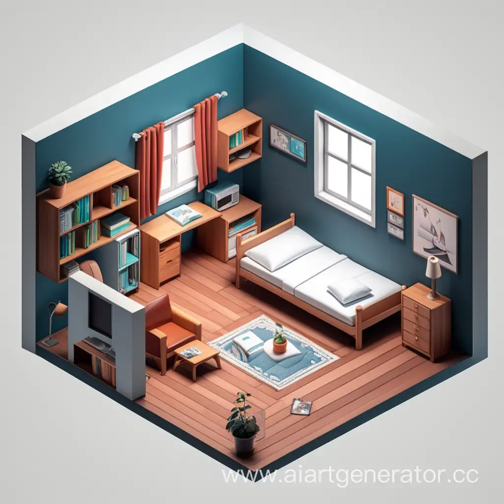 Isometric-Room-with-Unique-Geometry-and-Modern-Design