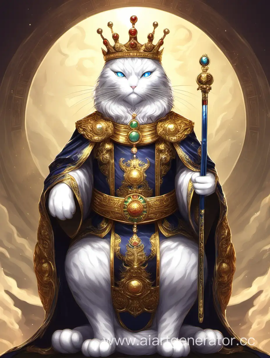 Regal-Emperor-Cat-Sitting-on-Golden-Throne