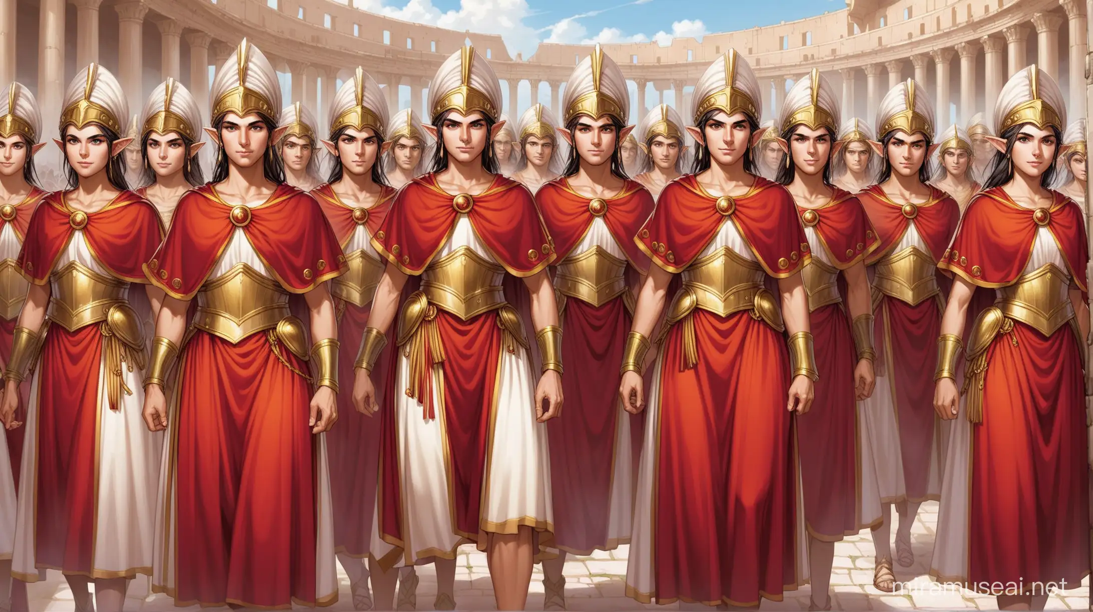 Roman Imperial Elves Marching in Triumph
