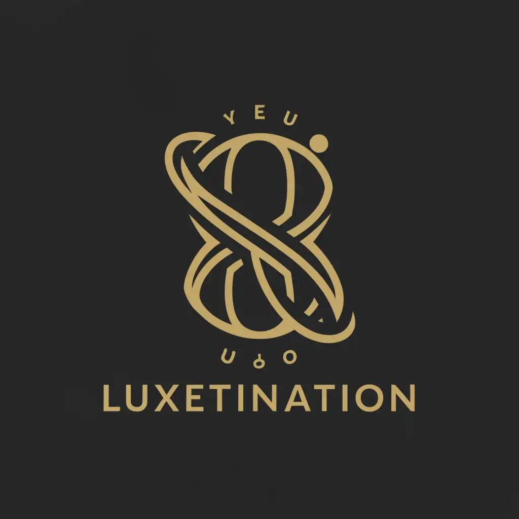 a logo design,with the text "Luxetination", main symbol:High end logo for a high luxury company name LUXETINATION,Moderate,be used in Travel industry,clear background