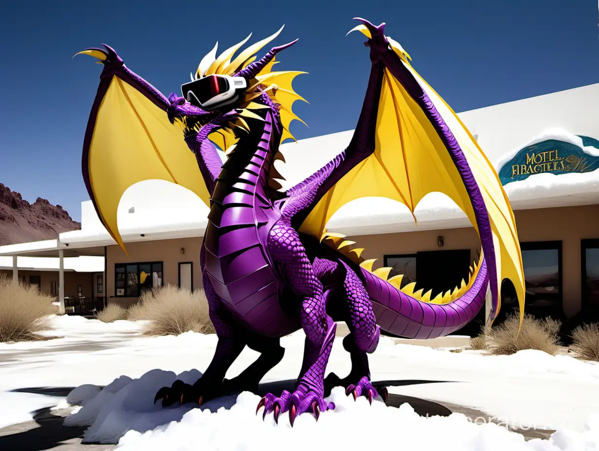 Majestic-Virtual-Reality-Dragon-Soaring-Near-Desert-Motel
