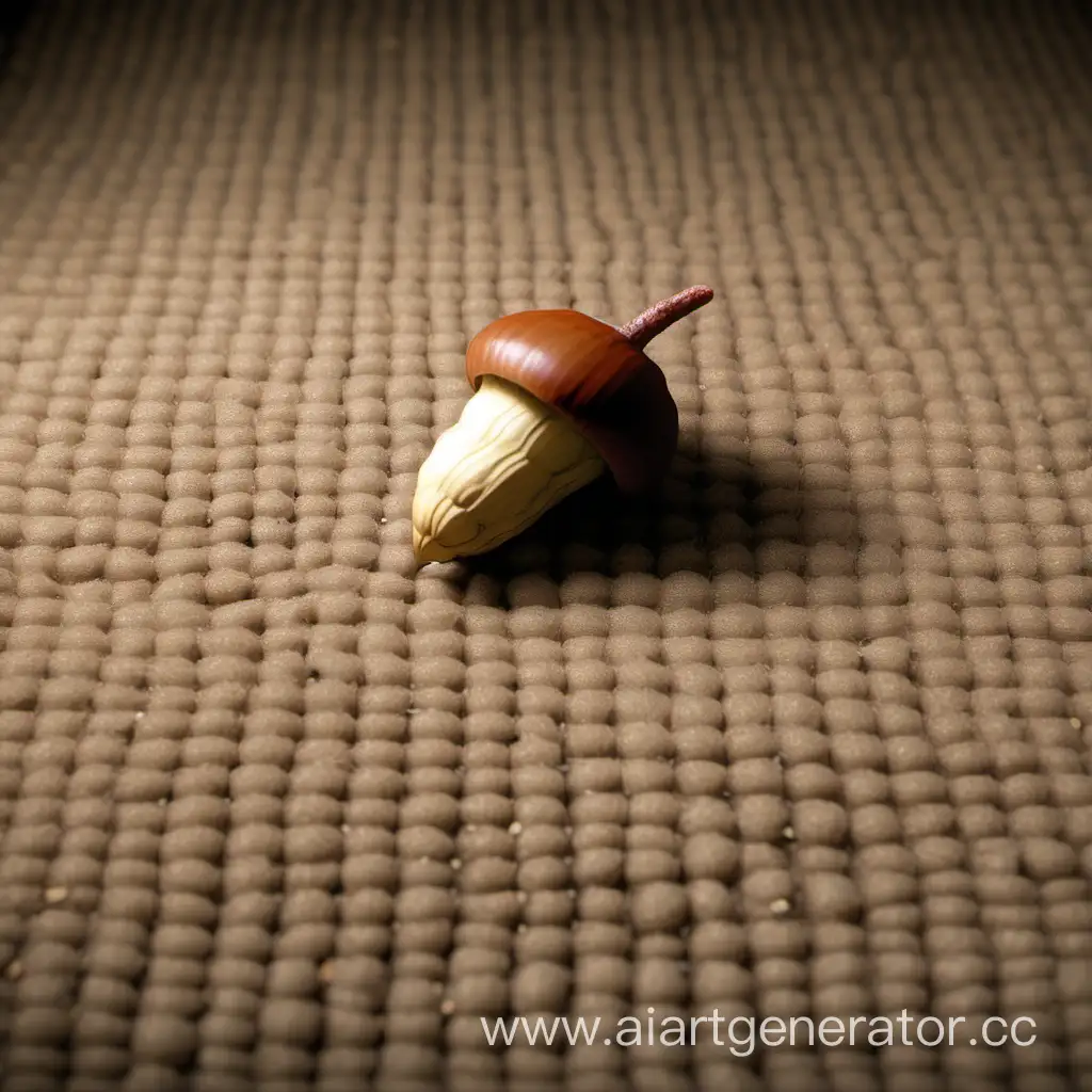 Tiny-Acorn-Hidden-Beneath-the-Slender-Carpet