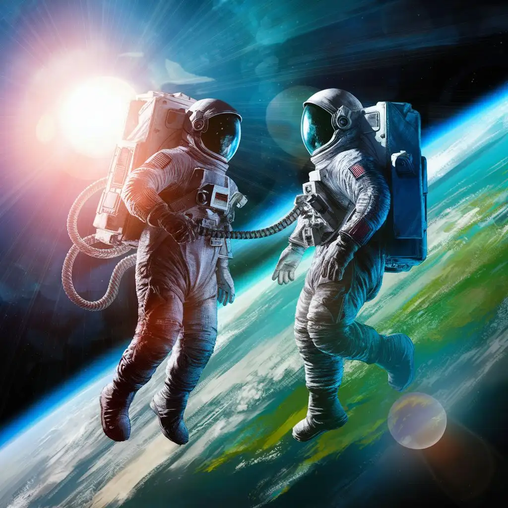Astronauts-Communicating-in-Space