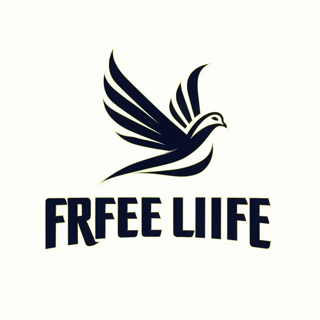 LOGO-Design-for-Free-Life-Elegant-Dove-Tattoo-Symbolizing-Freedom-and-Luxury