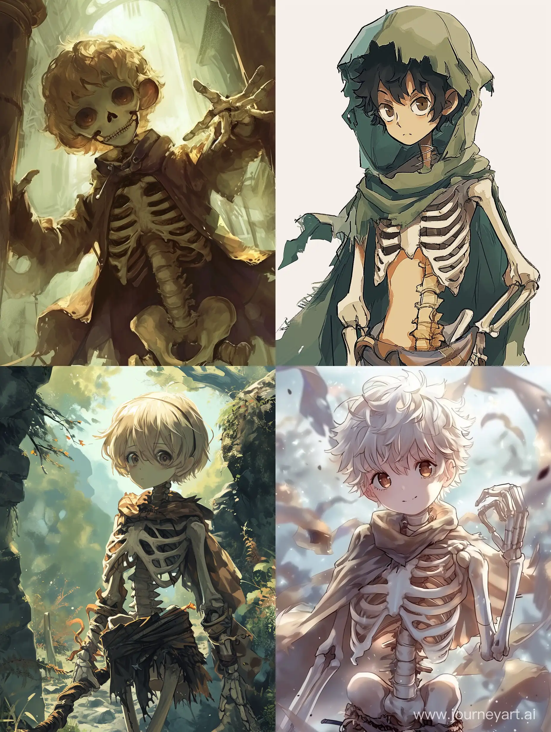 An anime style fun bones kid from a fantasy tale.