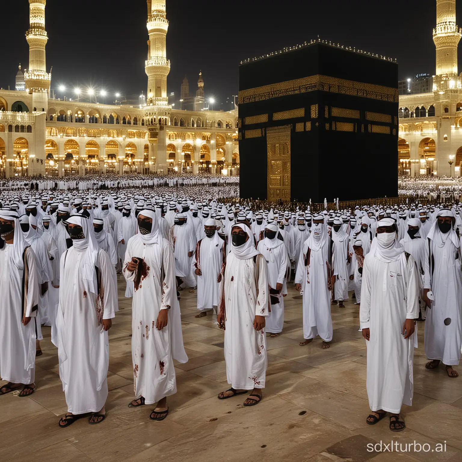 ARABS ZOMBIE IN KAABA IN THE CITY OF MECCA